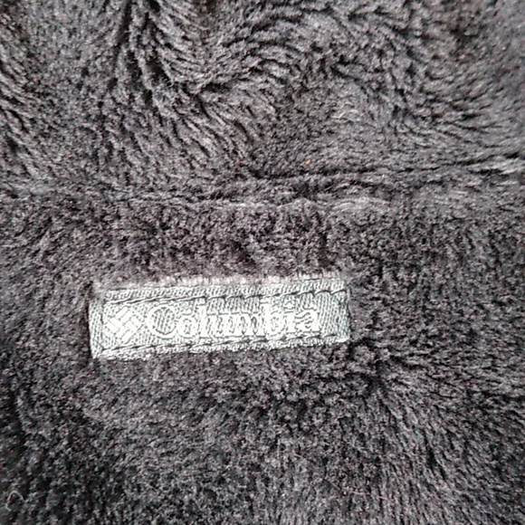 Columbia Black Corduroy Plush Fleece Reversible Vest Size Medium - Picture 6 of 12